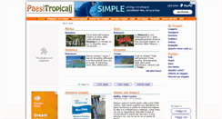 Desktop Screenshot of paesitropicali.com